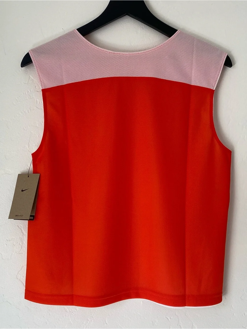 NWT Nike Reversible Orange/ White Athletic Mesh Jersey